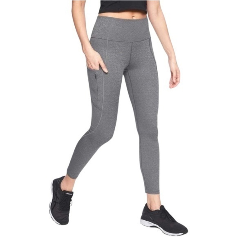Athleta All In 7/8 Tight in Grey Heather